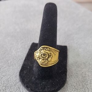 Gold Spoon Ring